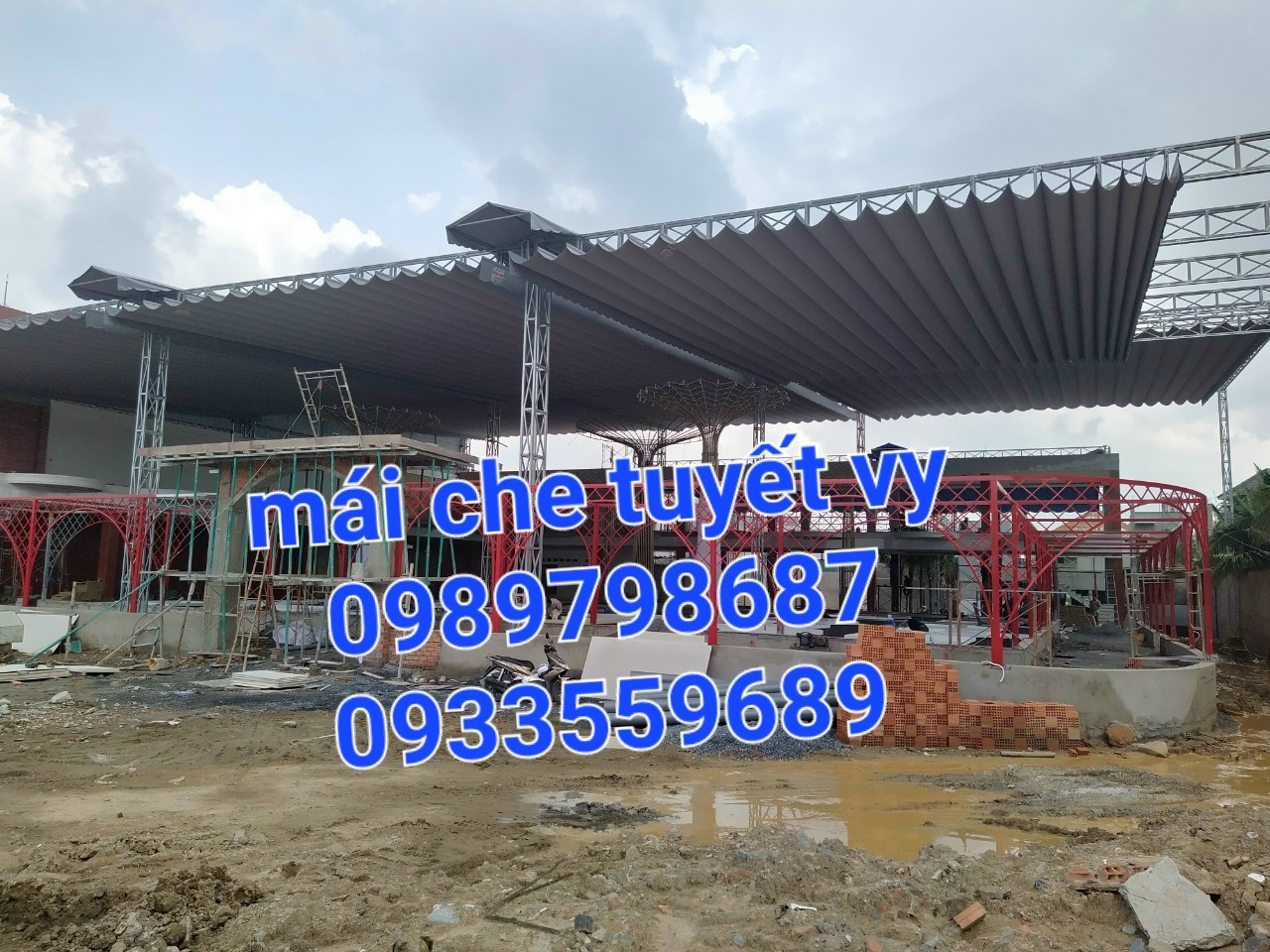 làm mái xếp di động giá rẻ ở cẩm phả